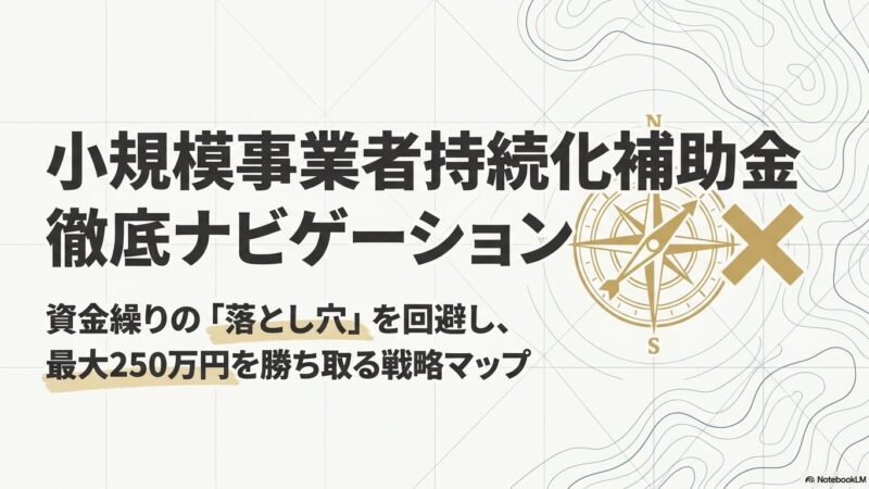 知らずに申請は危険？小規模事業者持続化補助金の「落とし穴」と賢い活用法