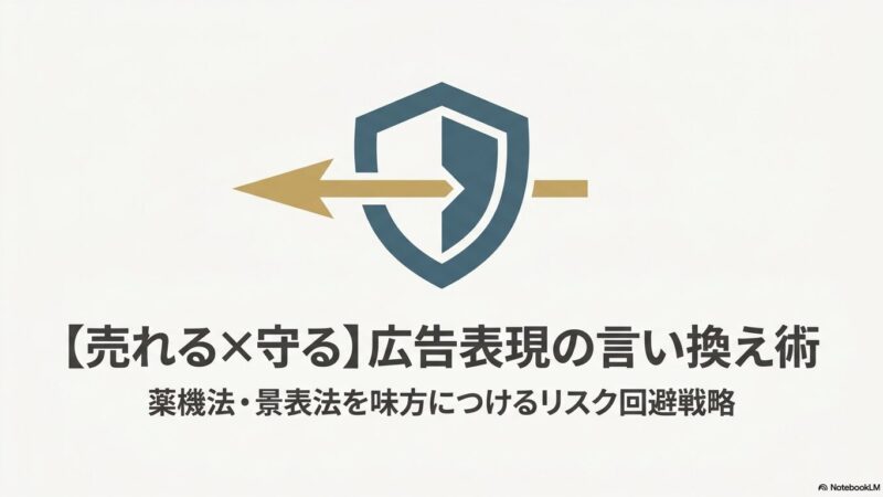 薬機法・景表法 広告NG表現と言い換え方｜化粧品・健康食品の違反事例
